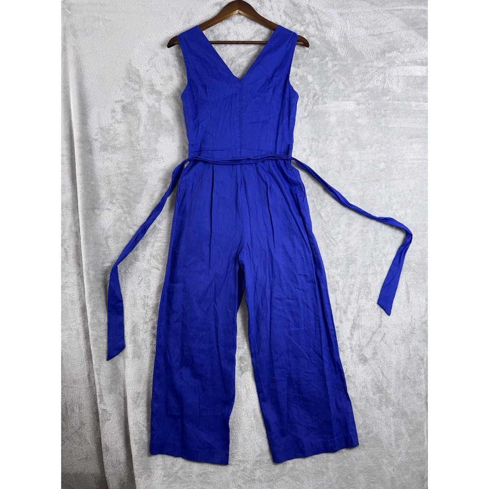 Antonio Melani Women's Jumpsuit Sleeveless Tie Waist Royal Blue Wide Leg Size‎ 2 - Picture 8 of 12